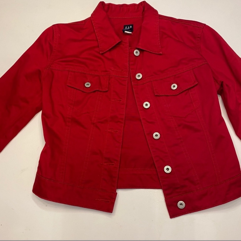 Vintage Gap Red Denim Jacket